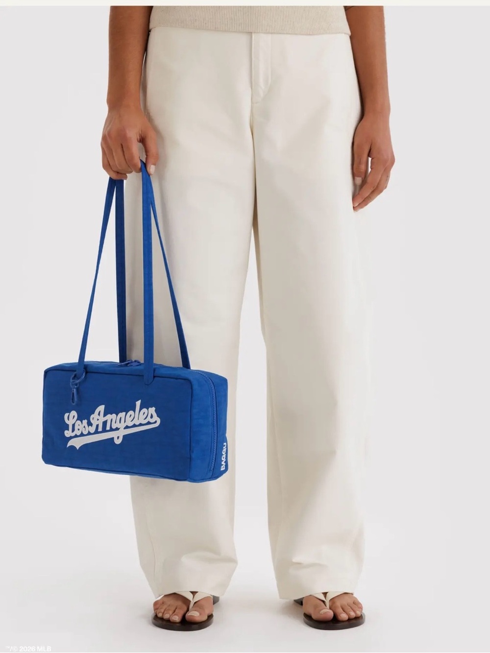 BAGGU Royal Blue Los Angeles Canvas Tote